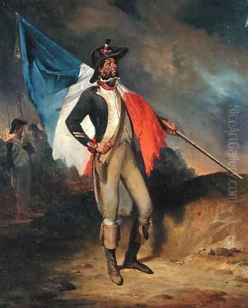 A Soldier of the Republic Oil Painting by Nicolas Toussaint Charlet