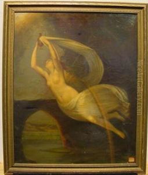 Iris Carrying The Sky And River Waters To Olympus Oil Painting by Guy Head