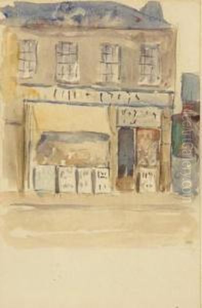 Shop Front - Dublin Oil Painting by Michael Healy