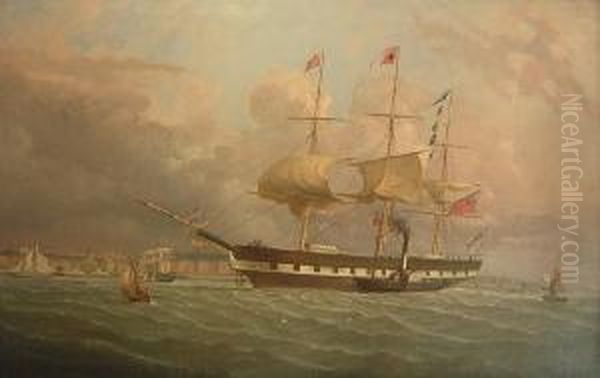 The Marco Polo Off Liverpool Oil Painting by Joseph Heard