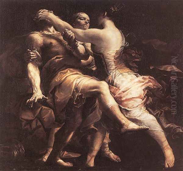 Hecuba Blinding Polymnestor Oil Painting by Giuseppe Maria Crespi