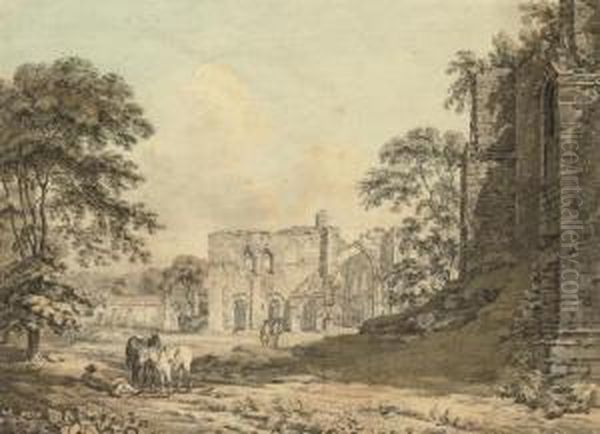 Furness Abbey, Lancashire Oil Painting by Thomas Hearne