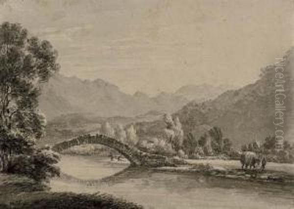 View In Cumberland Oil Painting by Thomas Hearne