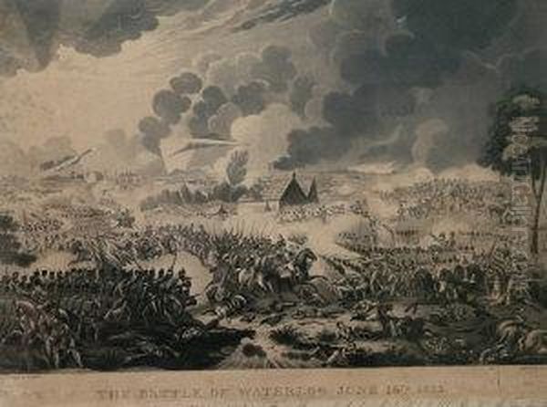 The Battle Of Waterloo June 18th 1815 Oil Painting by William Heath