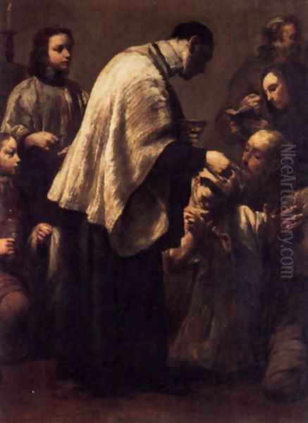 Communion 1712 Oil Painting by Giuseppe Maria Crespi