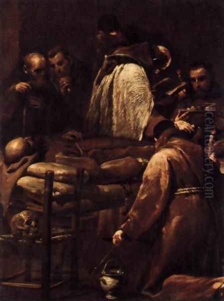 Extreme Unction 1712 Oil Painting by Giuseppe Maria Crespi