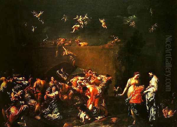 The Massacre of the Innocents Oil Painting by Giuseppe Maria Crespi