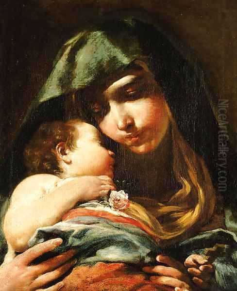 The Madonna and Child 2 by Giuseppe Maria Crespi