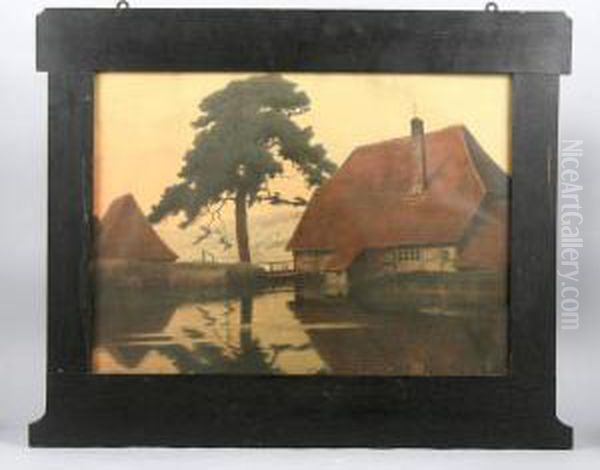 Hecker Oil Painting by Franz Hecker