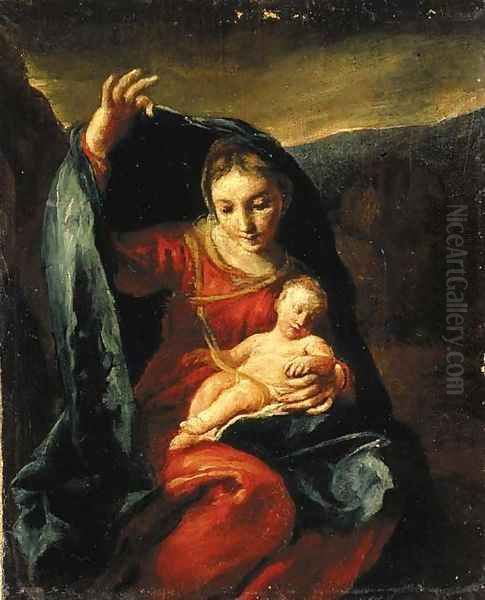 The Madonna and Child Oil Painting by Giuseppe Maria Crespi