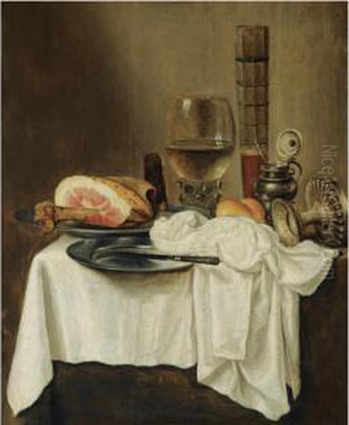 Still Life Oil Painting by Willem Claesz. Heda