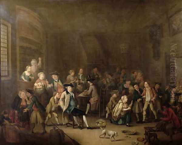 The Press Gang c.1760s Oil Painting by John Collet