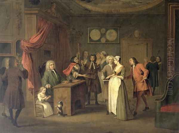 The Denunciation Oil Painting by John Collet