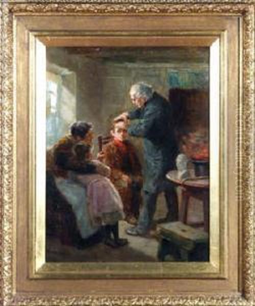 The Phrenologist Oil Painting by Ralph Hedley