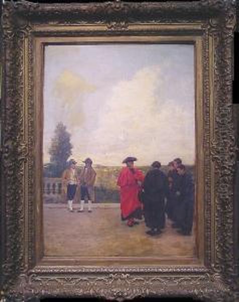 The Cardinal's Arrival Oil Painting by Ferdinand Heilbuth