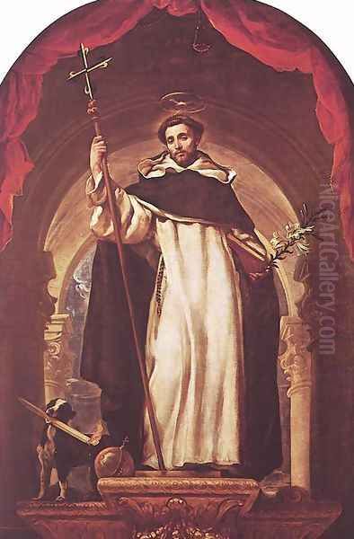 St Dominic of Guzman Oil Painting by Claudio Coello