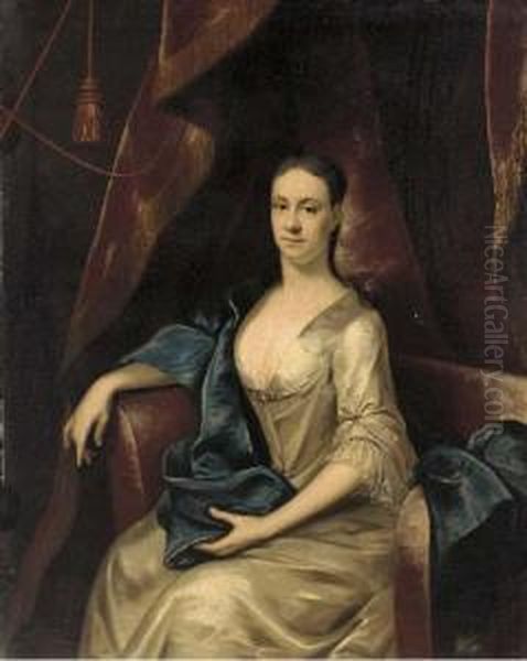 Portrait Of Rebecca Branthwayt Oil Painting by John Theodore Sen Heins