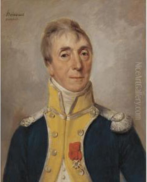 Portrait Of A An Officer, Said To Be Lafayette Oil Painting by Johann Ernst, Julius Heinsius