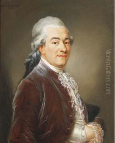 Portrait Presume De Pierre Gando, Orfevre De Louis Xvi Oil Painting by Johann Ernst, Julius Heinsius