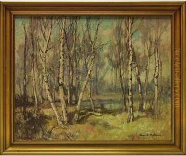 Early Spring Oil Painting by Knute Heldner