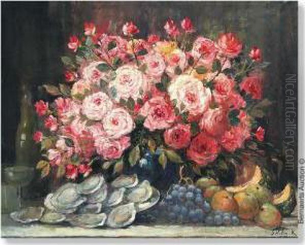 Untitled Oil Painting by Gustave Helinck