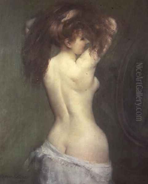 La Toilette Oil Painting by Louis Robert Carrier-Belleuse