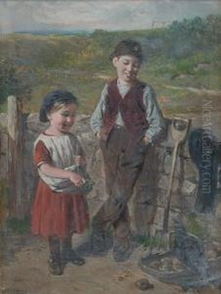 Curiosity Oil Painting by William Hemsley