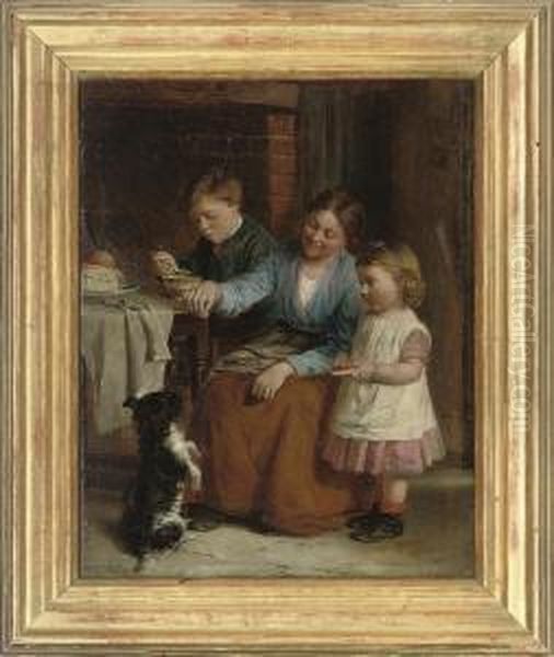 Begging His Bread Oil Painting by William Hemsley