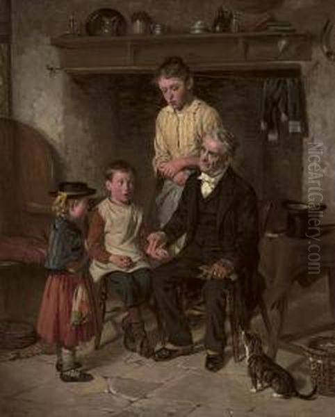 A Sham Oil Painting by William Hemsley