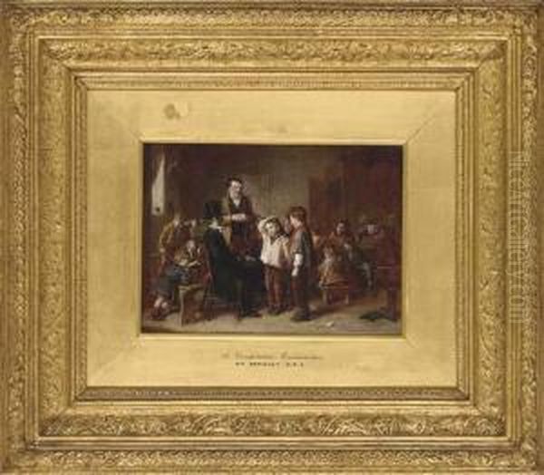 A Competitive Examination Oil Painting by William Hemsley