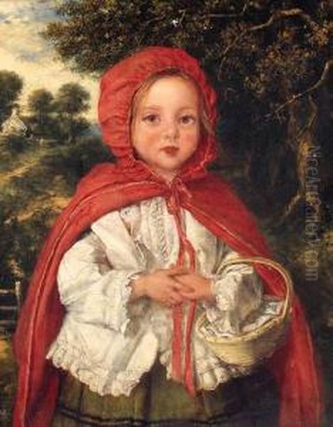 Little Red Riding Hood Oil Painting by William Hemsley