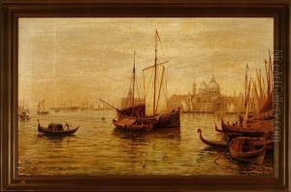 Scenery From Venice Oil Painting by Bernard Benedict Hemy