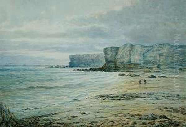 Figures On A Beach Oil Painting by Bernard Benedict Hemy