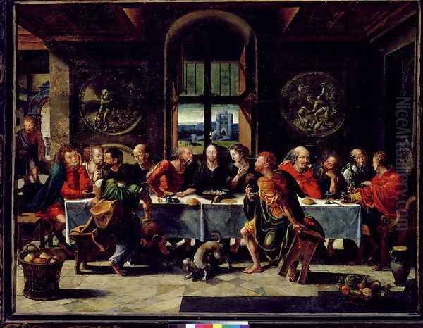 The Last Supper Oil Painting by Pieter Coecke Van Aelst