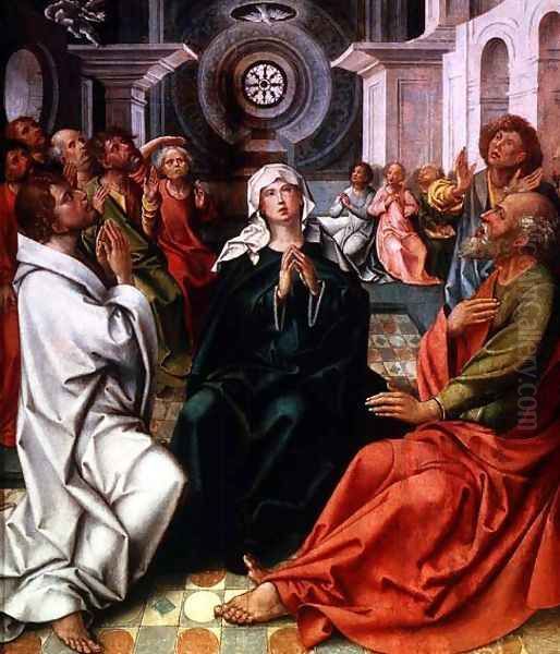 Pentecost Oil Painting by Pieter Coecke Van Aelst