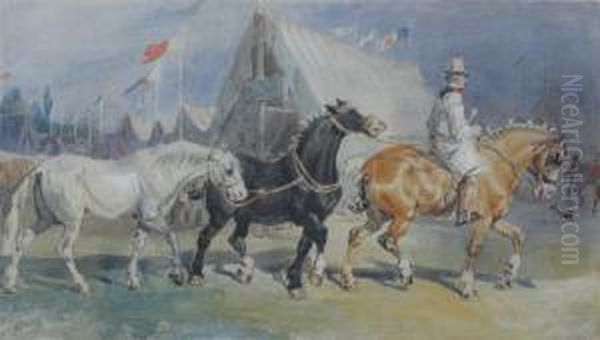 The Horse Fair Oil Painting by Charles Cooper Henderson