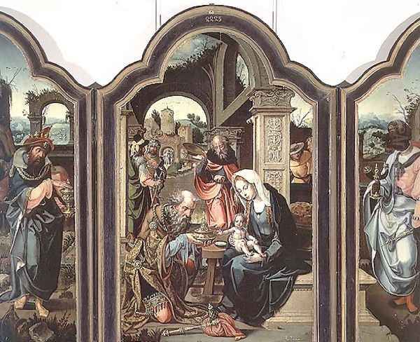 Adoration of the Magi Oil Painting by Pieter Coecke Van Aelst