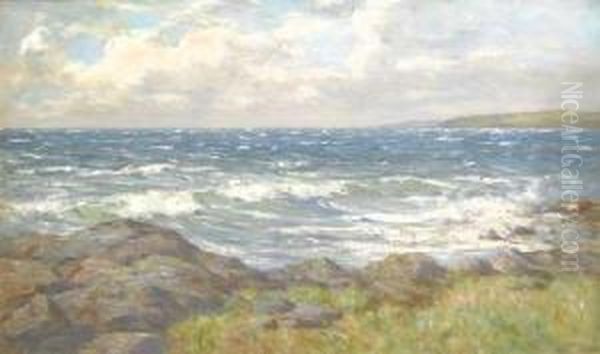 Breaking Waves Oil Painting by John Henderson