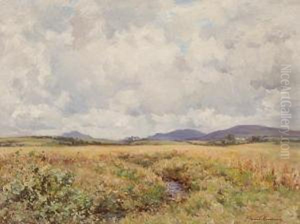 Summer Clouds Oil Painting by Joseph Henderson