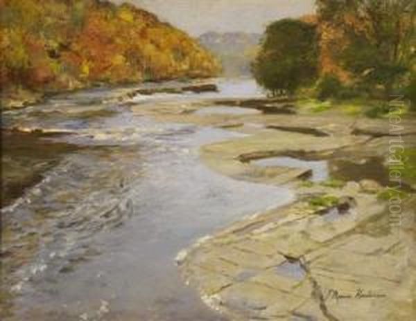 River Study Oil Painting by Joseph Henderson