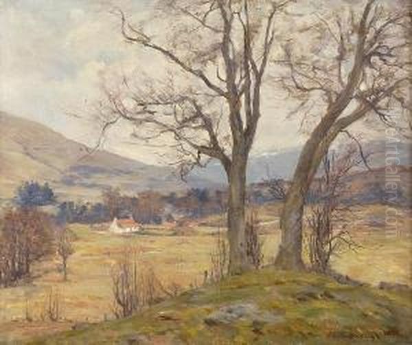 Ayrshire Farm Oil Painting by Joseph Henderson