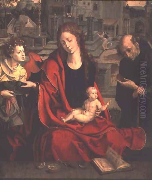 The Holy Family Oil Painting by Pieter Coecke Van Aelst