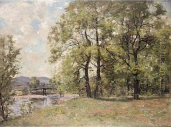 A Summer's Day Oil Painting by Joseph Henderson