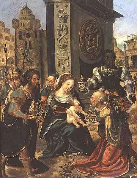 The Adoration of the Magi Oil Painting by Pieter Coecke Van Aelst