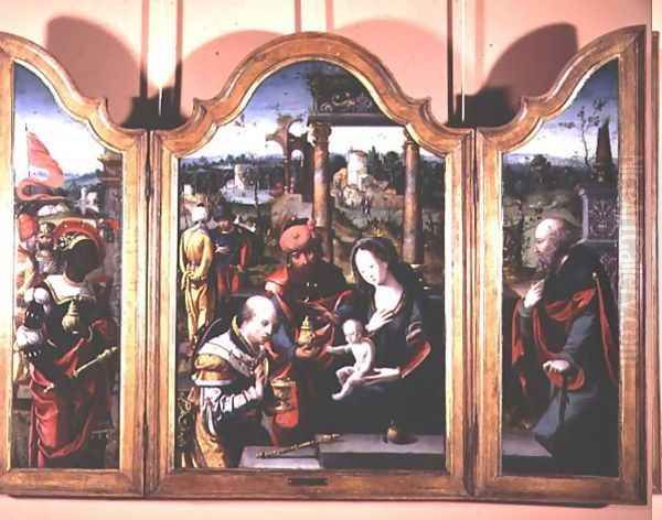 The Adoration of the Magi (3) Oil Painting by Pieter Coecke Van Aelst