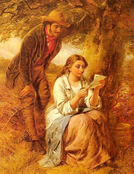 Happy Moments Oil Painting by Edward John Cobbett