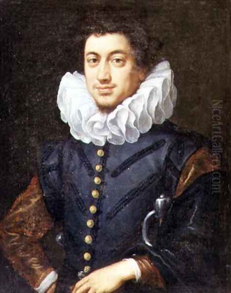 Portrait of a young nobleman Oil Painting by Lodovico Cardi Cigoli