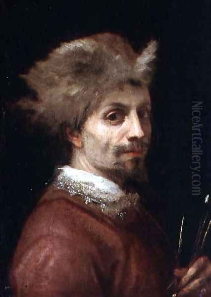 Self Portrait, c.1606 Oil Painting by Lodovico Cardi Cigoli