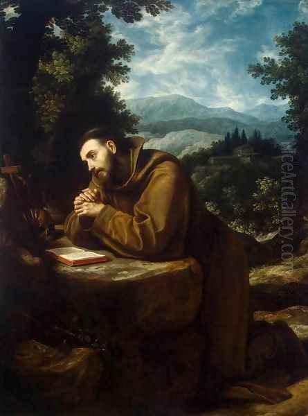 St Francis Oil Painting by Lodovico Cardi Cigoli