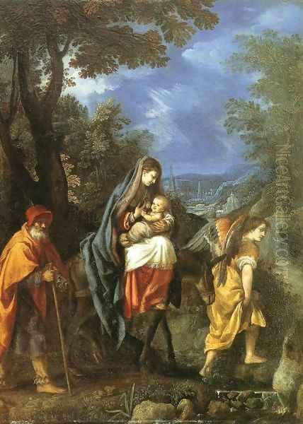 The Flight into Egypt Oil Painting by Lodovico Cardi Cigoli